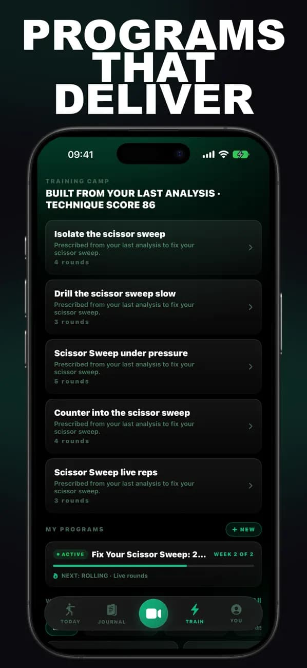 Grappling AI: Mat Coach app screen 4